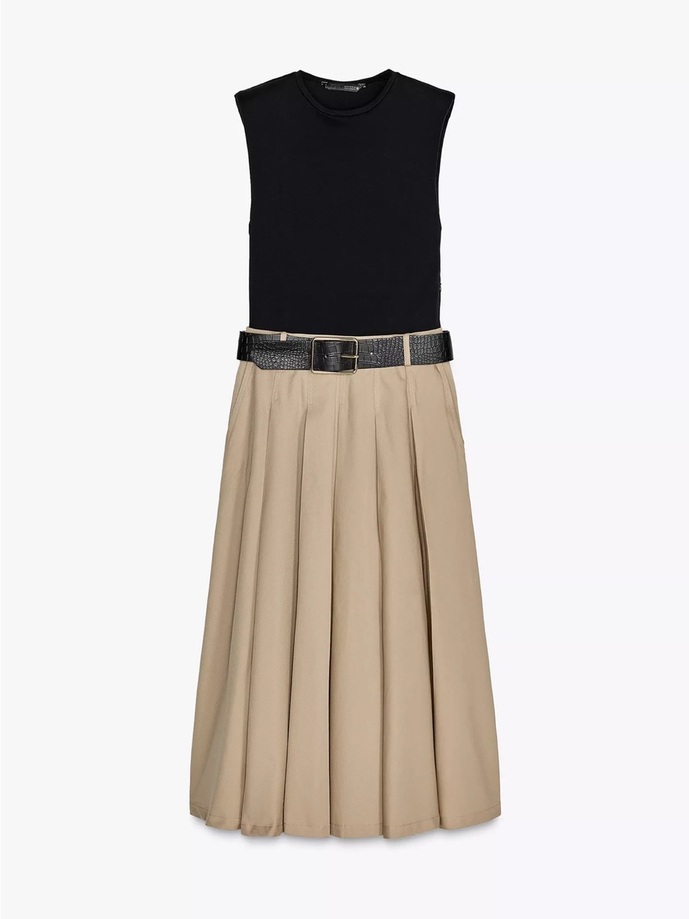 Zara shoulder pad dress